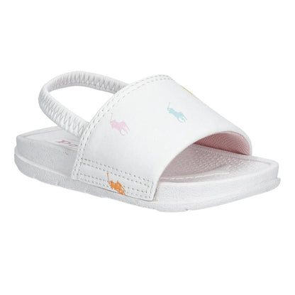 White - Pack Shot - Ralph Lauren Childrens-Kids Fairview Sandals