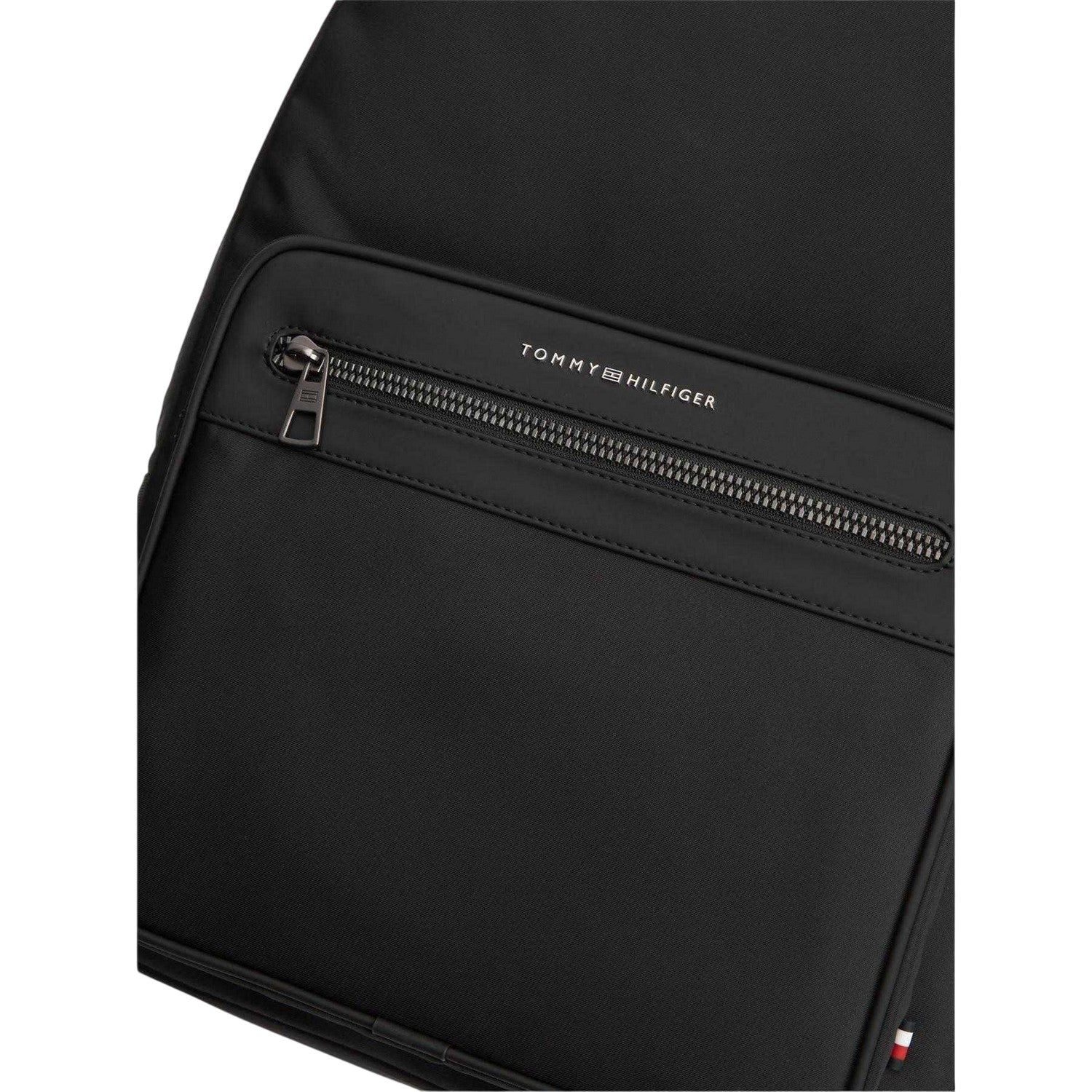 Black - Side - Tommy Hilfiger Plain Polyester 16L Backpack