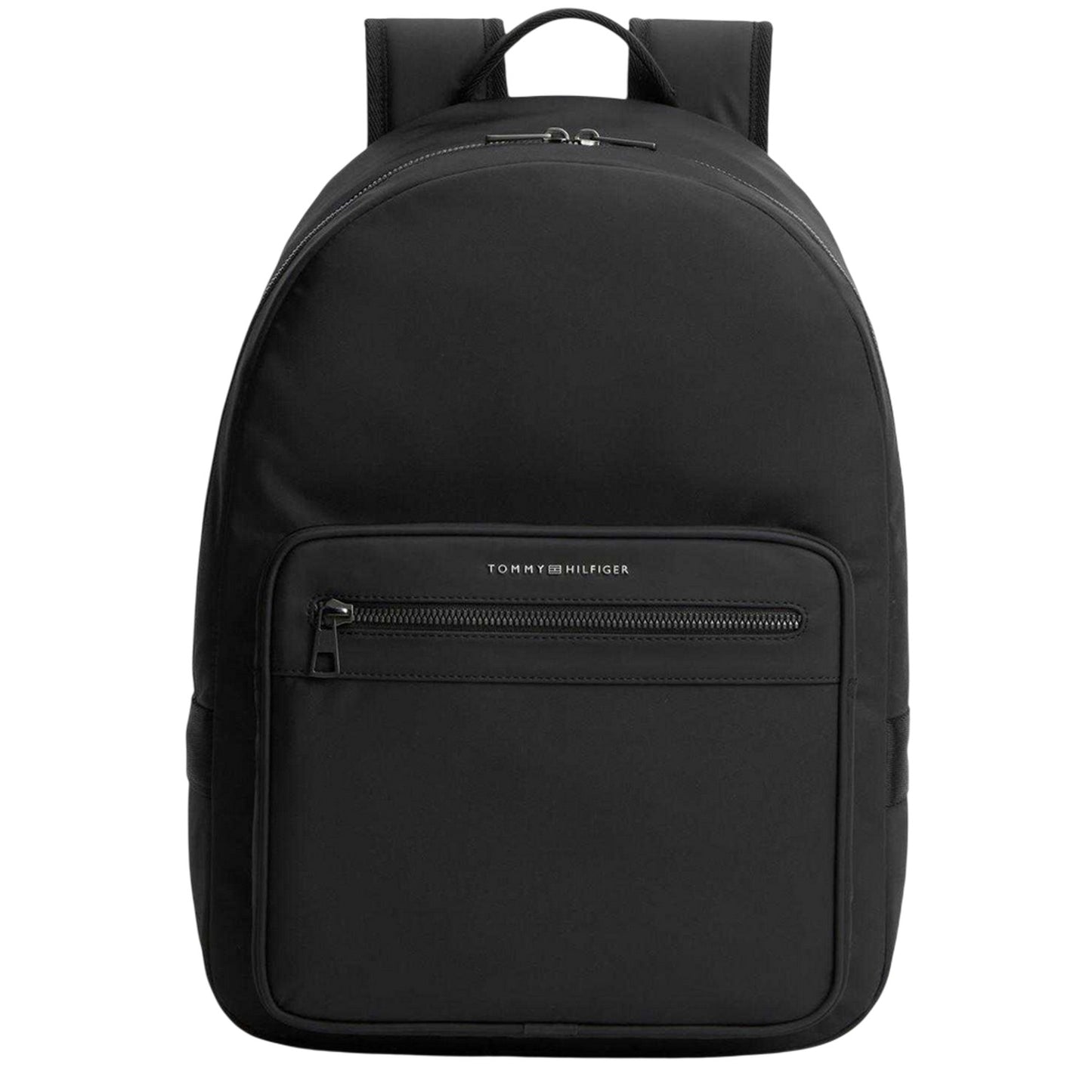 Black - Front - Tommy Hilfiger Plain Polyester 16L Backpack