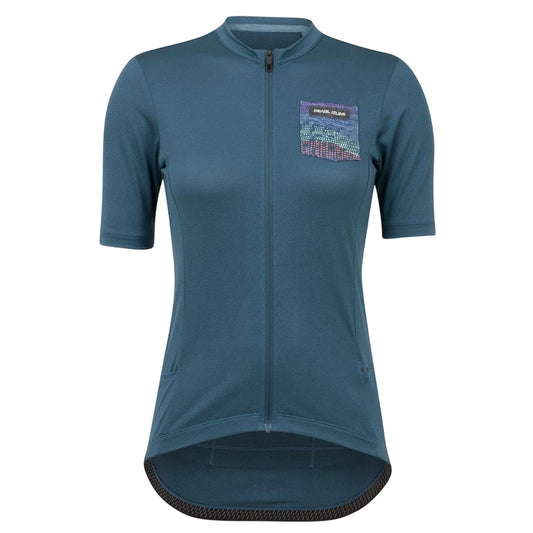 Nightfall Navy - Front - Pearl Izumi Womens-Ladies Expedition Full Zip Cycling Jersey