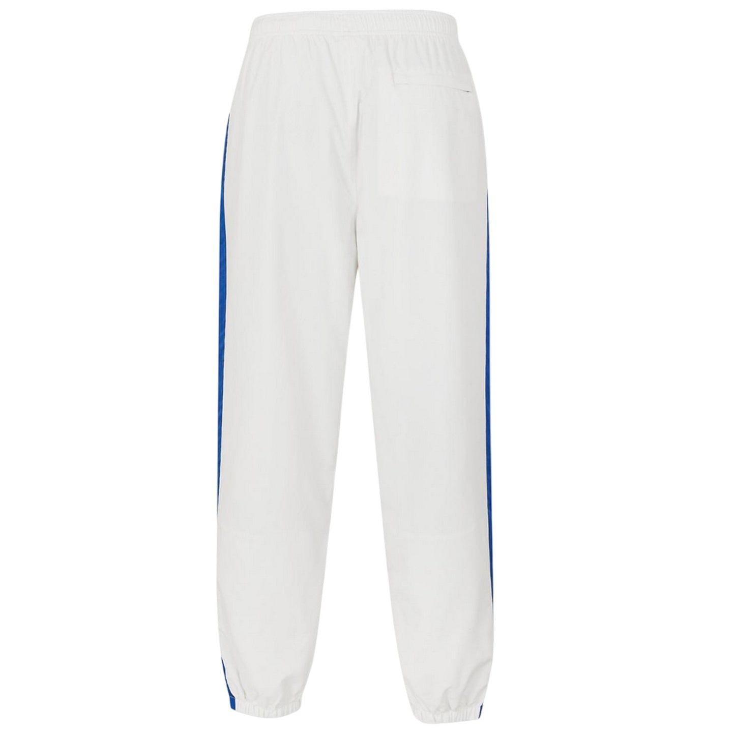White - Back - Lacoste Mens Side Stripe Straight Tracksuit Bottoms