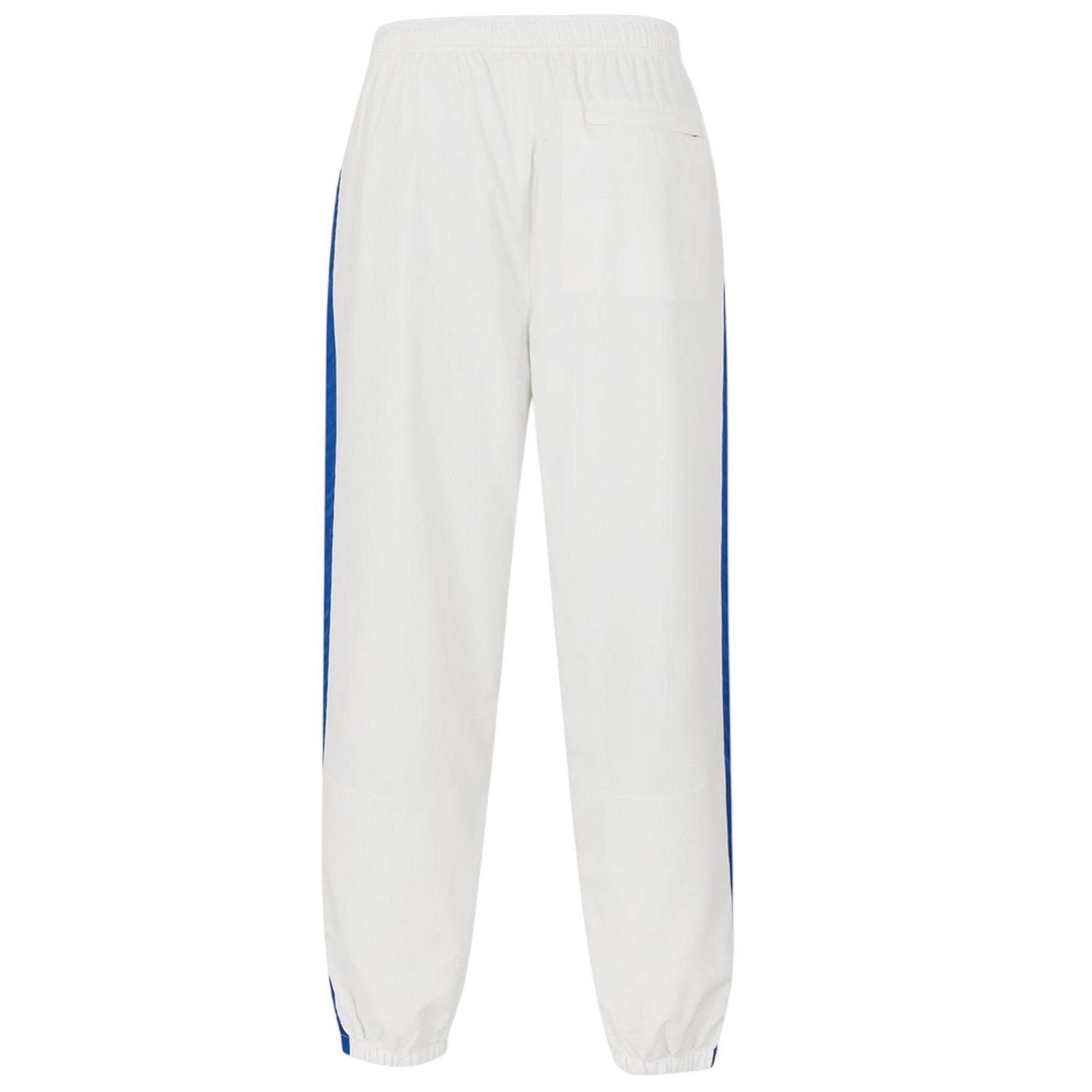 White - Back - Lacoste Mens Side Stripe Straight Tracksuit Bottoms