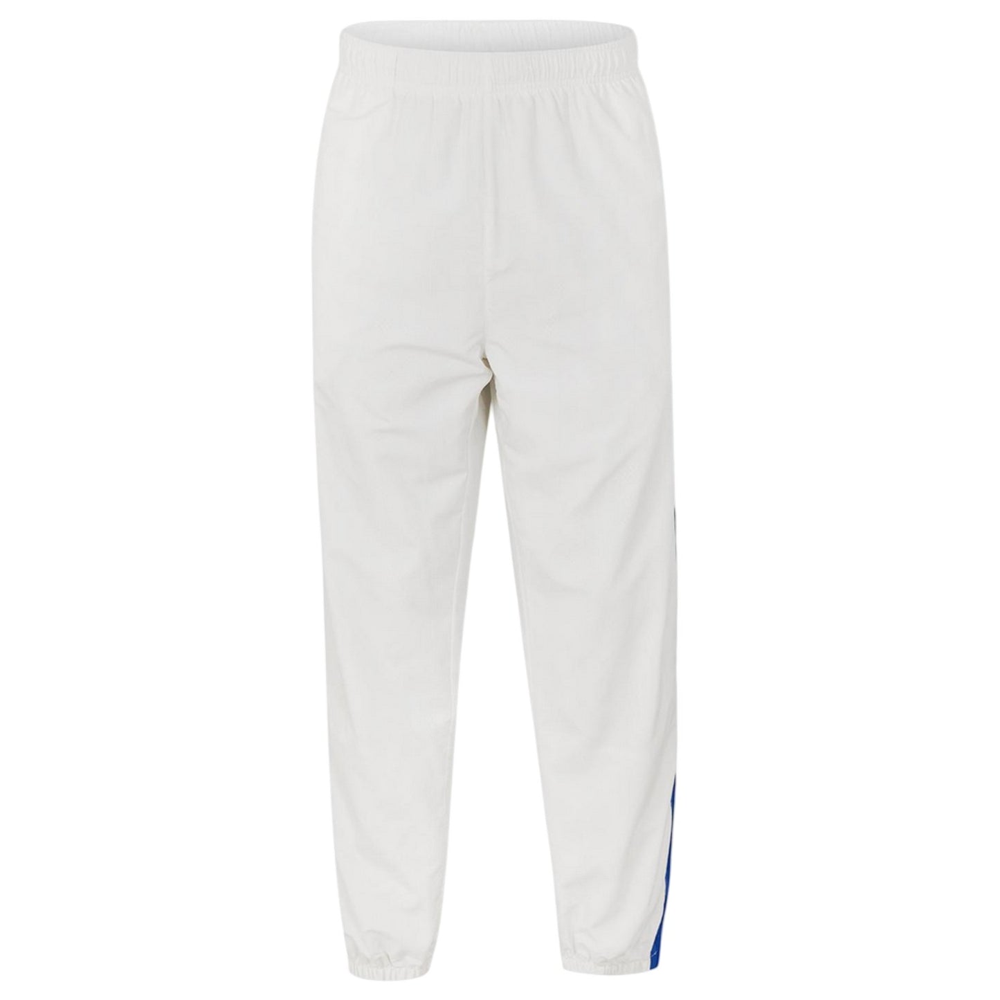 White - Front - Lacoste Mens Side Stripe Straight Tracksuit Bottoms