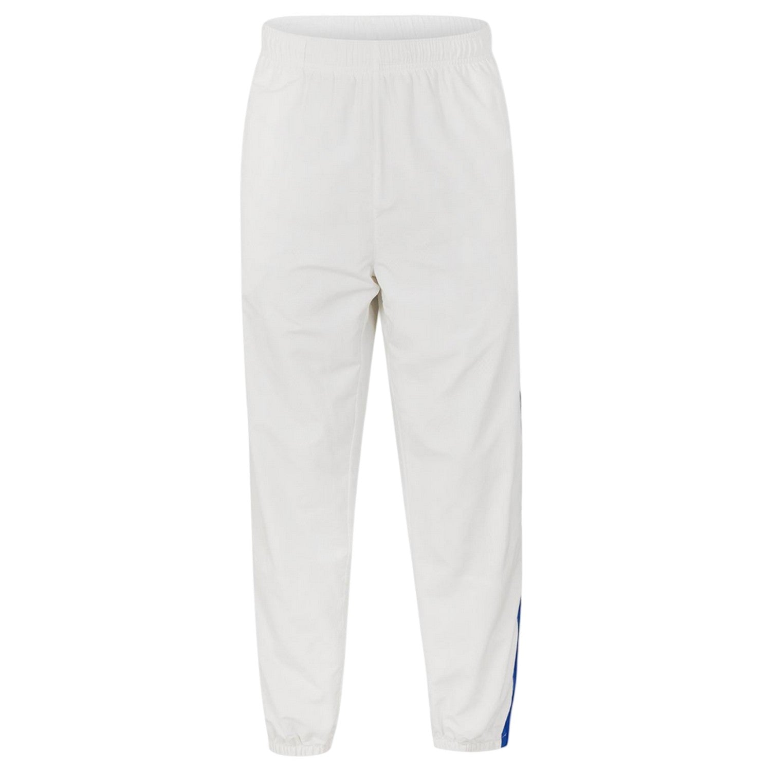 White - Front - Lacoste Mens Side Stripe Straight Tracksuit Bottoms