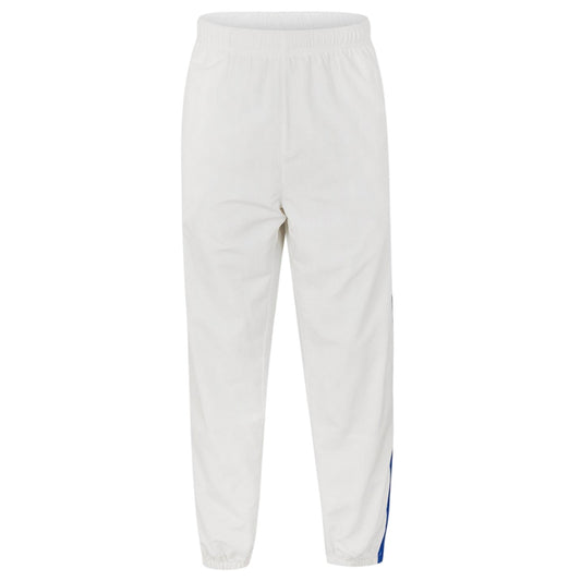 White - Front - Lacoste Mens Side Stripe Straight Tracksuit Bottoms