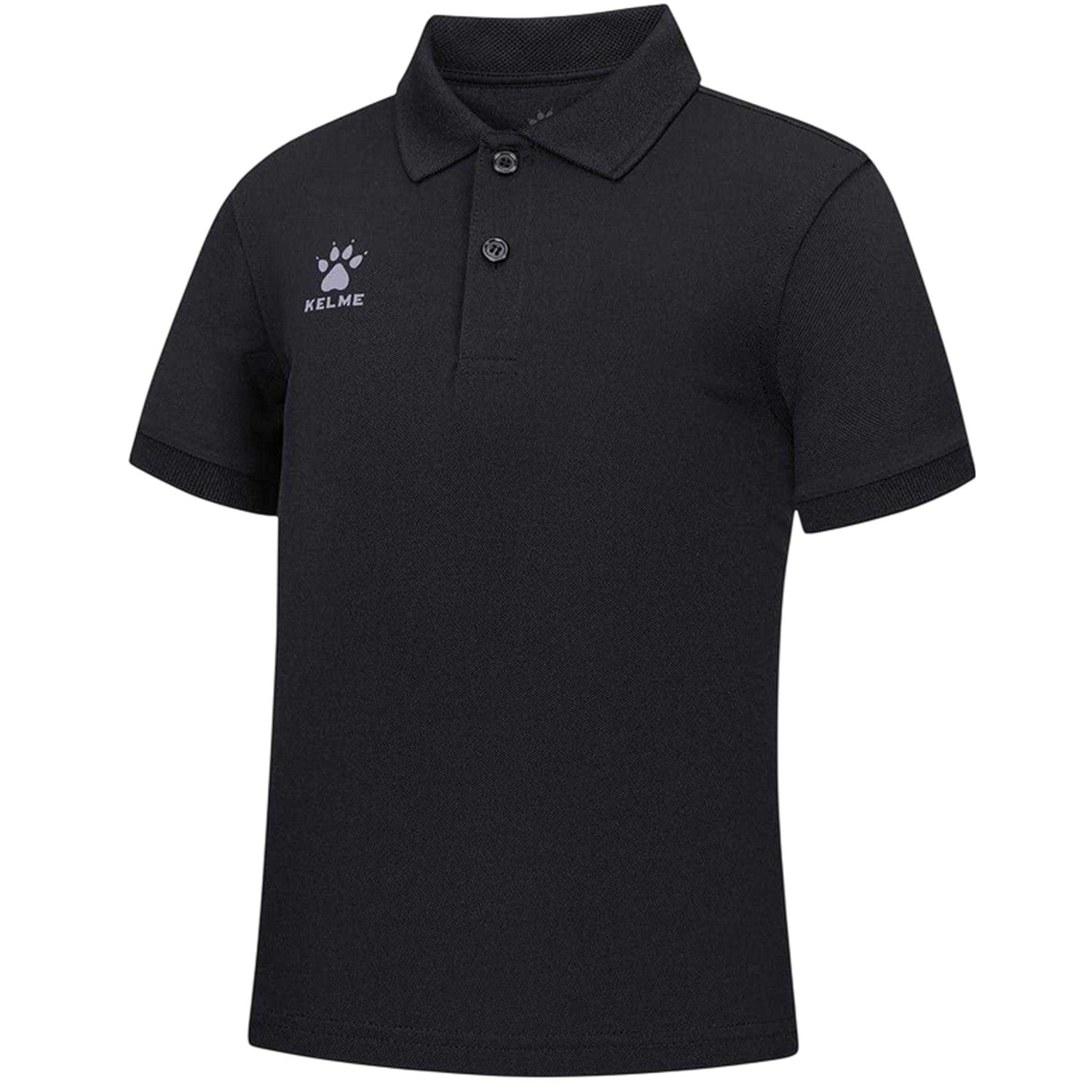 Black - Front - Kelme Childrens-Kids Logo Dri-FIT Polo Shirt