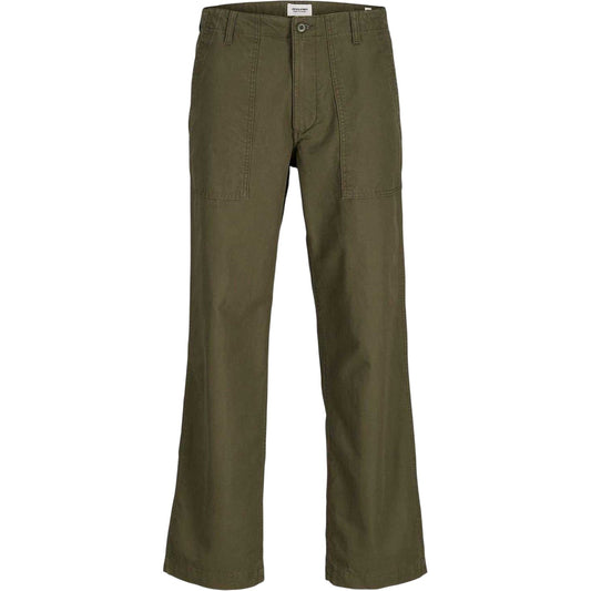 Olive Night - Front - Jack And Jones Mens Fatigue Jogging Bottoms