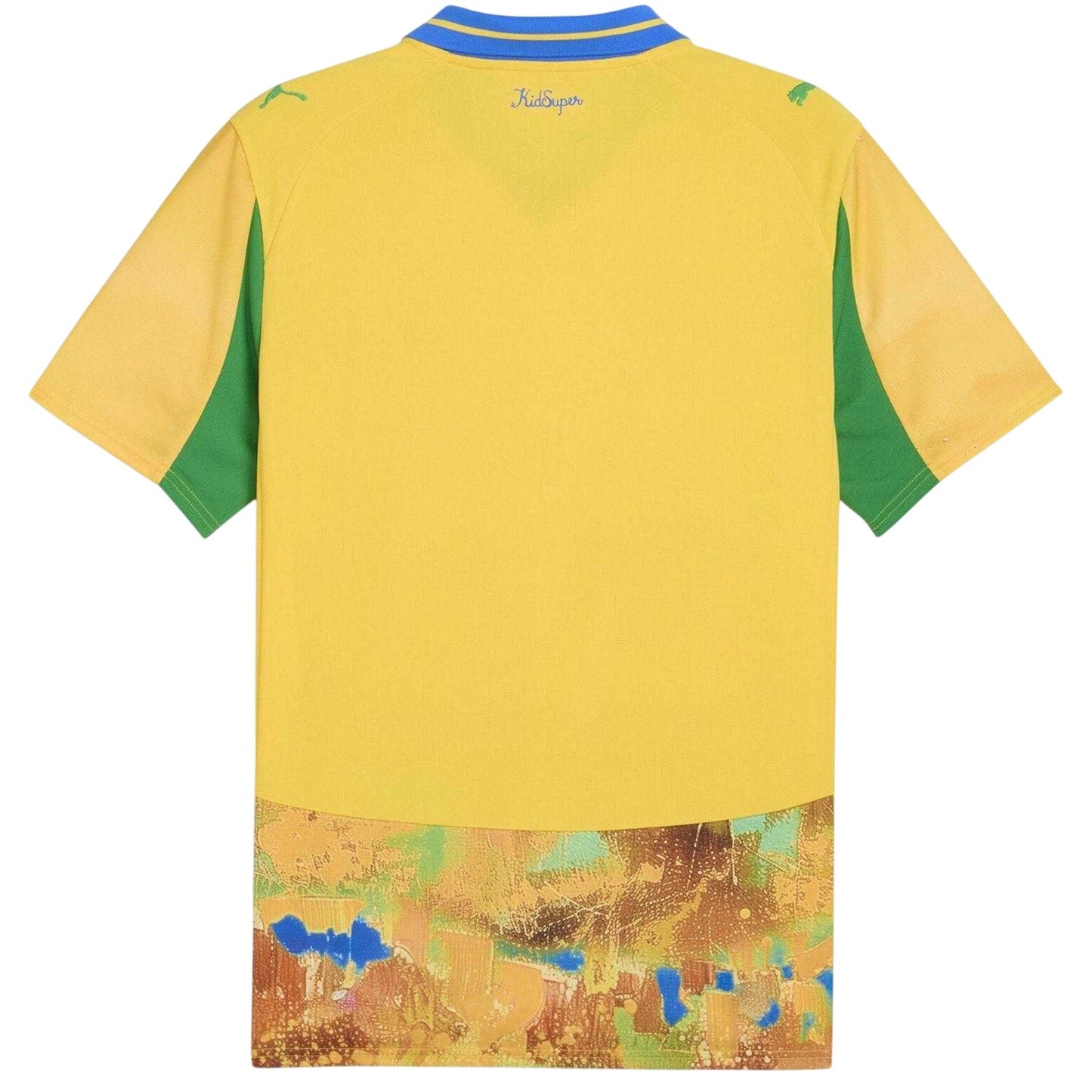 Yellow-Green - Back - Mamelodi Sundowns FC Childrens-Kids KidSuper 25-26 Puma Home Shirt