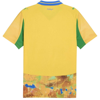 Yellow-Green - Back - Mamelodi Sundowns FC Childrens-Kids KidSuper 25-26 Puma Home Shirt