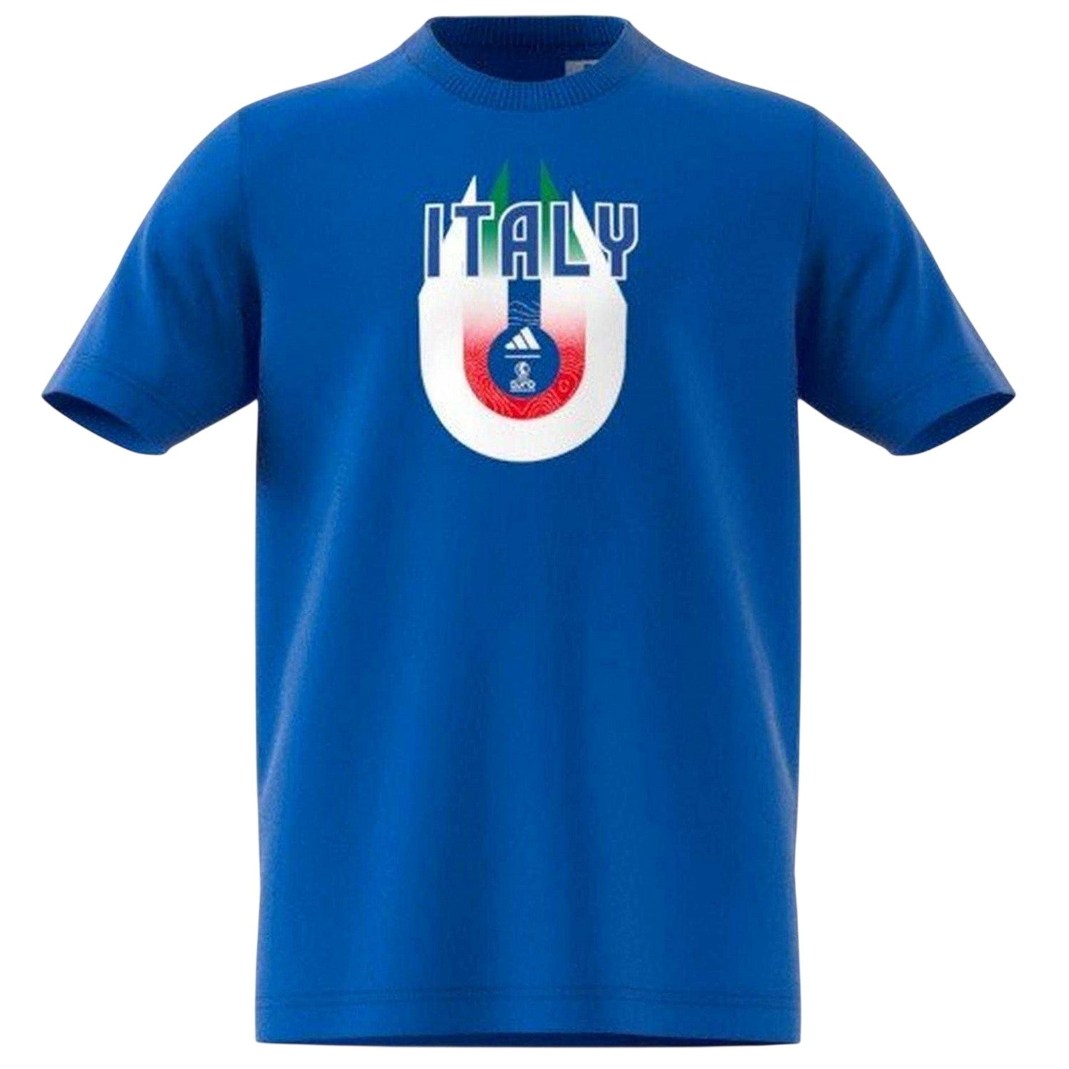 Blue - Front - Adidas Childrens-Kids Spain Graphic Print T-Shirt