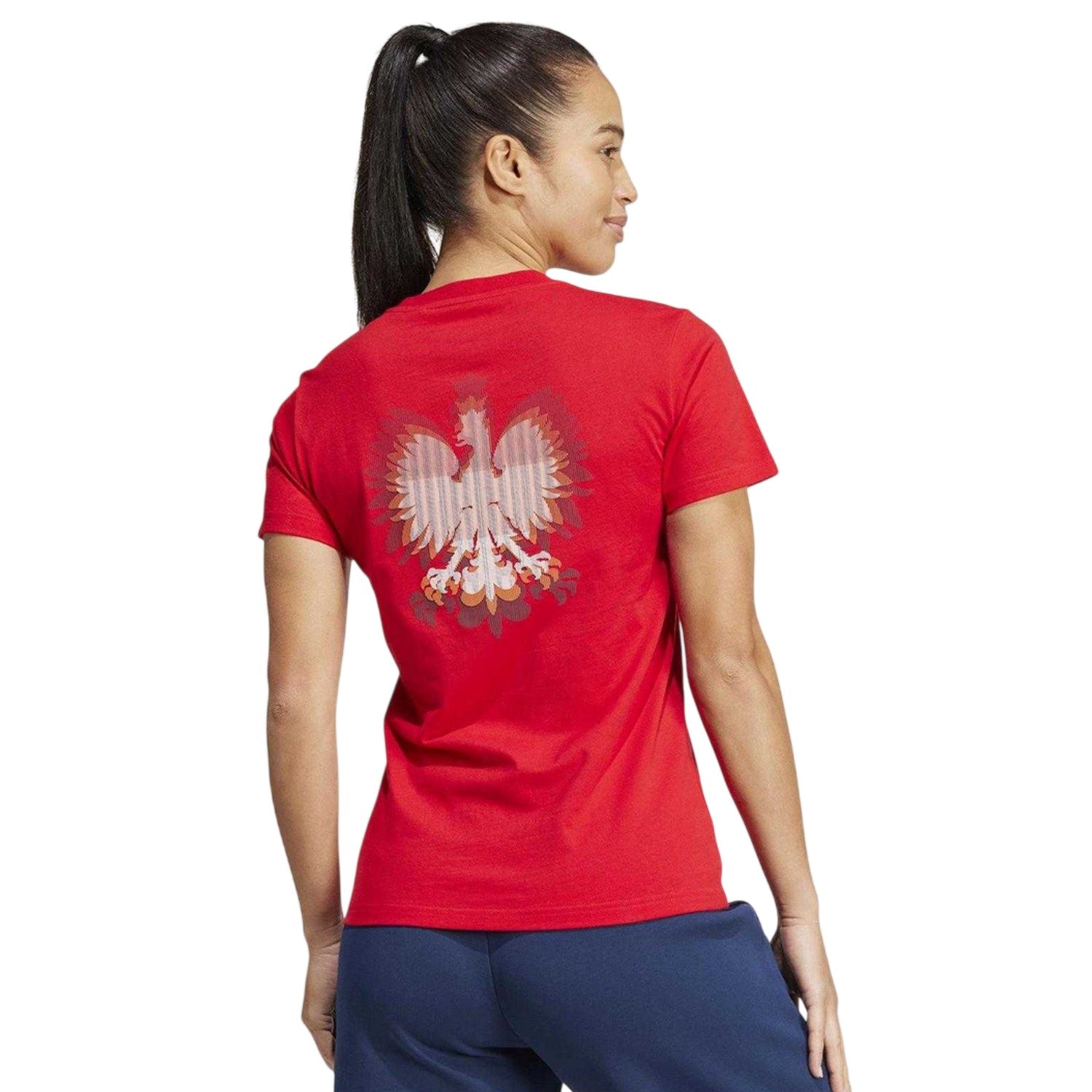 Better Scarlet - Back - Adidas Womens-Ladies Poland HIIT Training T-Shirt