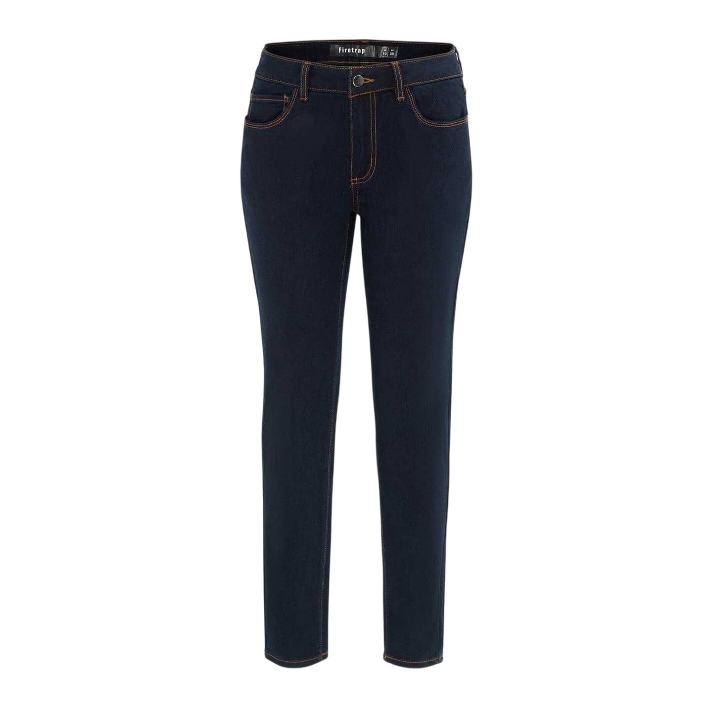 Night Blue - Front - Firetrap Womens-Ladies Mid Rise Skinny Jeans