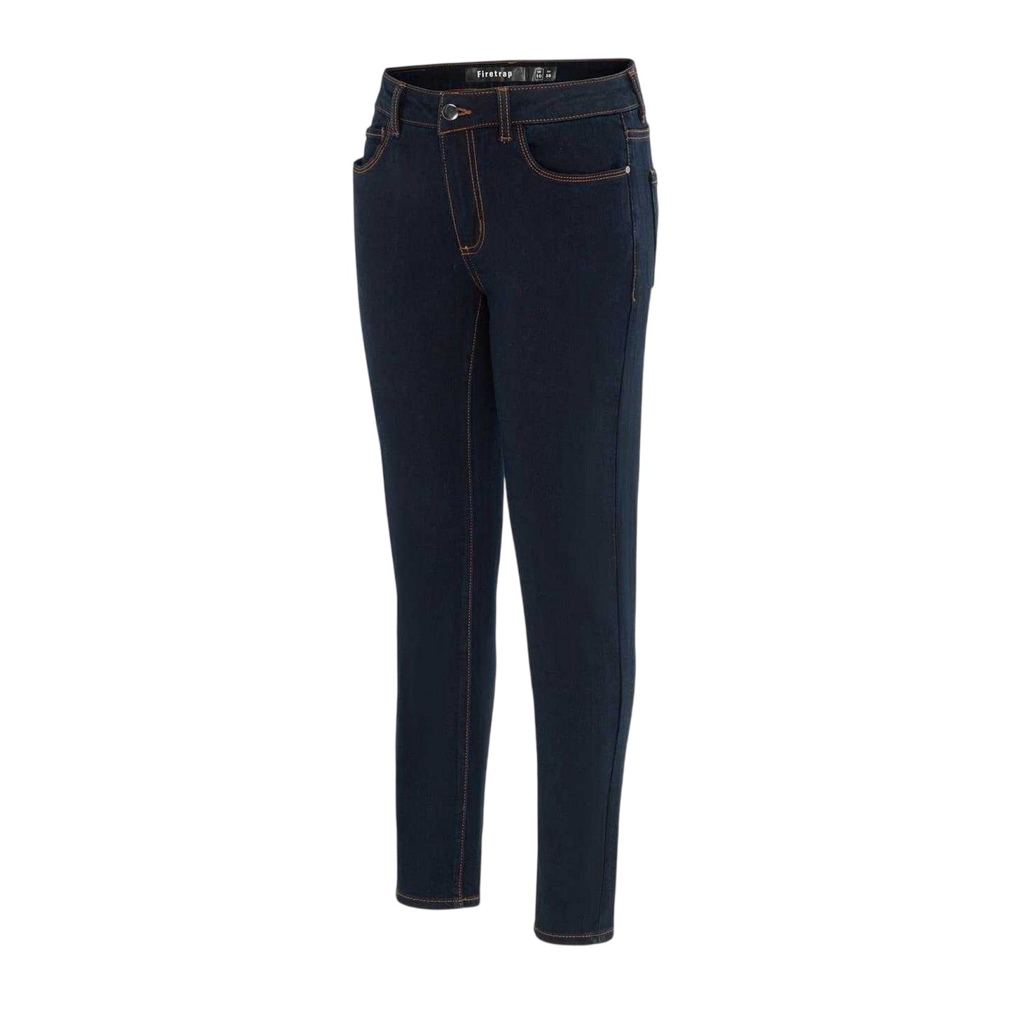Night Blue - Side - Firetrap Womens-Ladies Mid Rise Skinny Jeans
