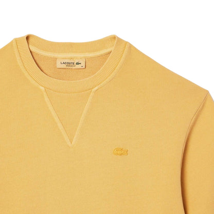 Orange - Back - Lacoste Womens-Ladies Natural Dyed Fleece T-Shirt