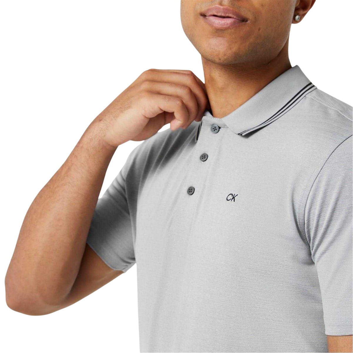 Silver - Lifestyle - Calvin Klein Mens Broadway Polo Shirt