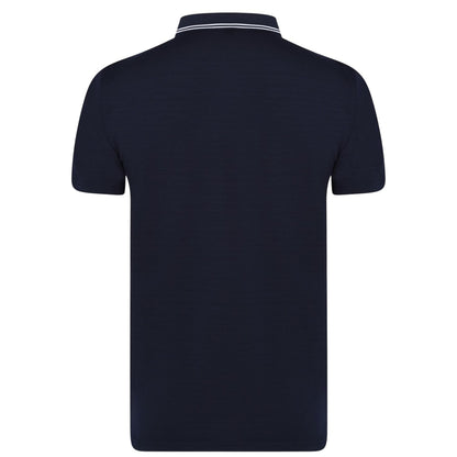 Navy Marl - Back - Calvin Klein Mens Broadway Polo Shirt