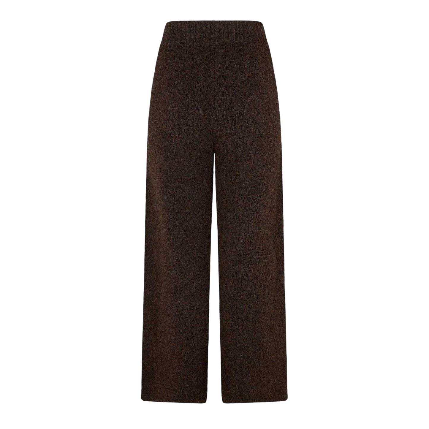 Chocolate - Back - 4th & Reckless Womens-Ladies Brady Knitted Wide Leg Trousers