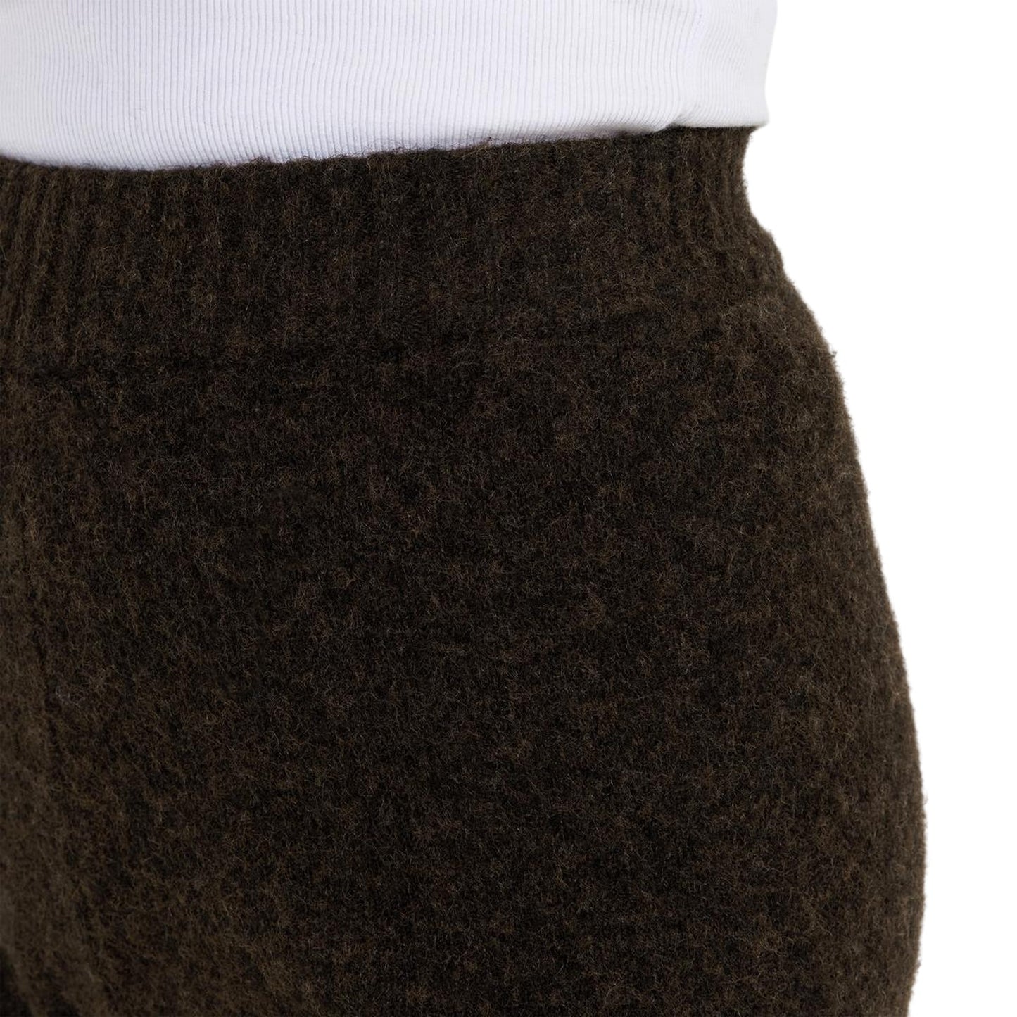 Chocolate - Side - 4th & Reckless Womens-Ladies Brady Knitted Wide Leg Trousers