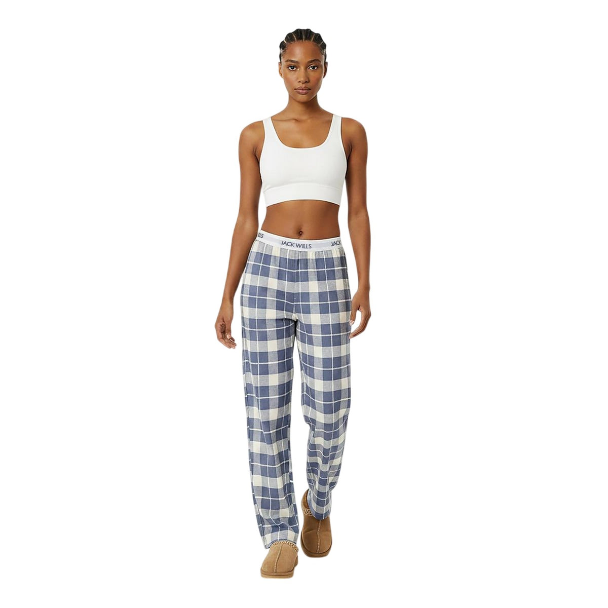 Folkstone - Lifestyle - Jack Wills Womens-Ladies Flannel Checked Pyjama Bottoms