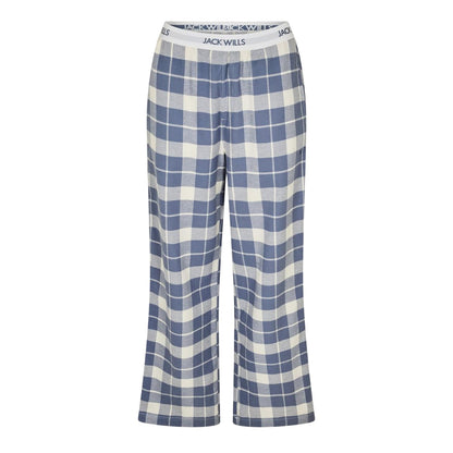 Folkstone - Front - Jack Wills Womens-Ladies Flannel Checked Pyjama Bottoms