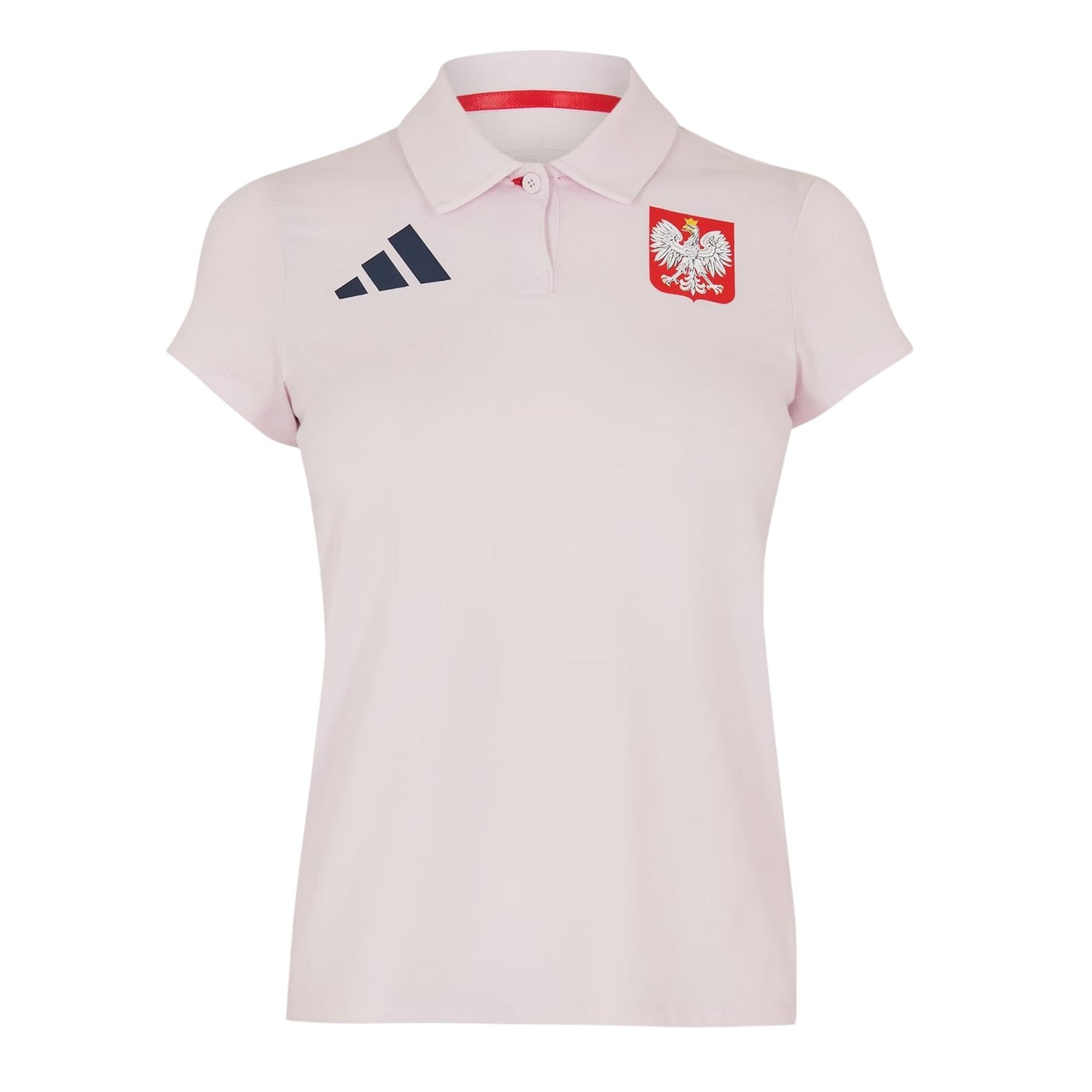 Almost Pink - Front - Adidas Womens-Ladies Olympic Poland Crest Polo Shirt