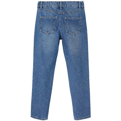 Blue - Back - Name It Girls Relaxed Mom Jeans
