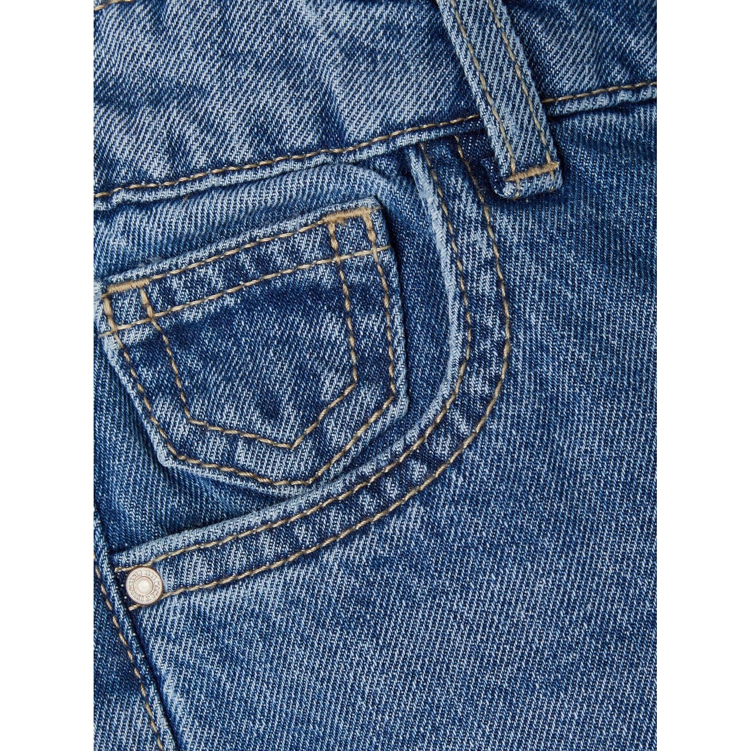 Blue - Side - Name It Girls Relaxed Mom Jeans