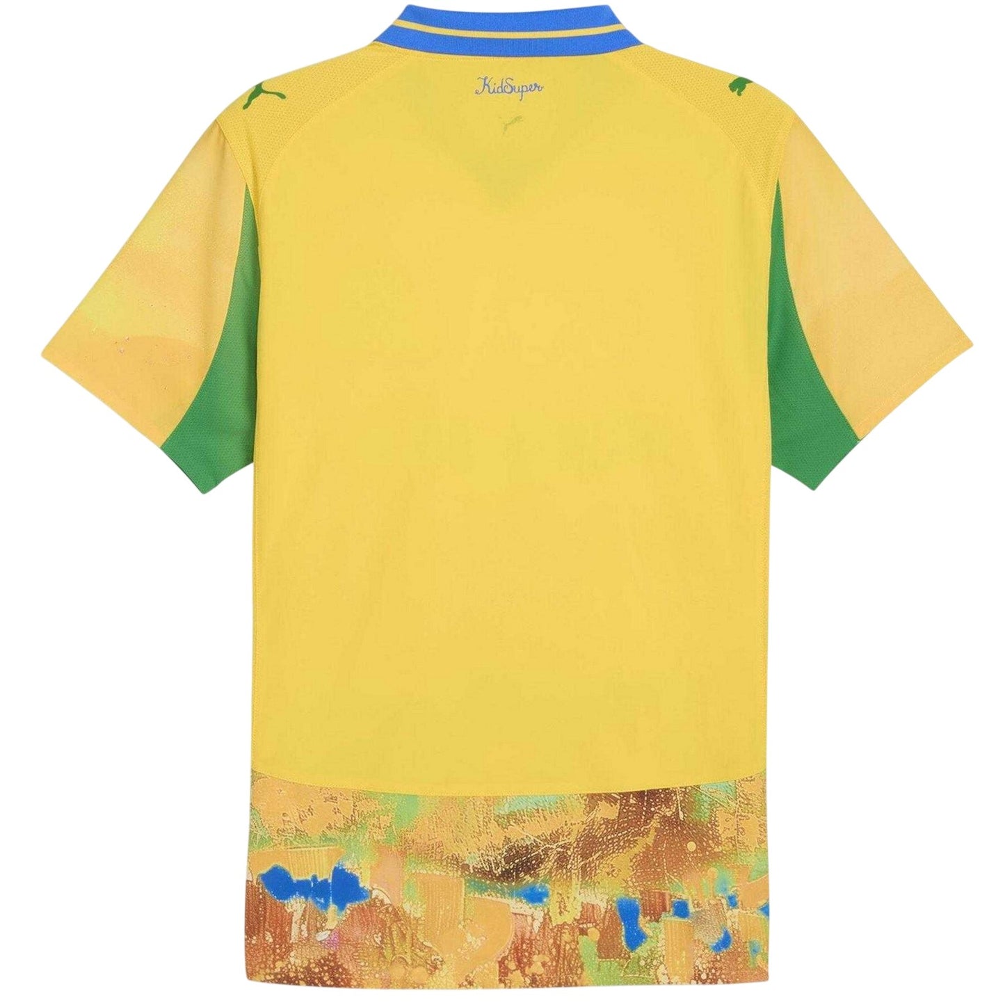Yellow-Green - Back - Puma Mens KidsSuper Mamelodi Sundowns FC Home Shirt