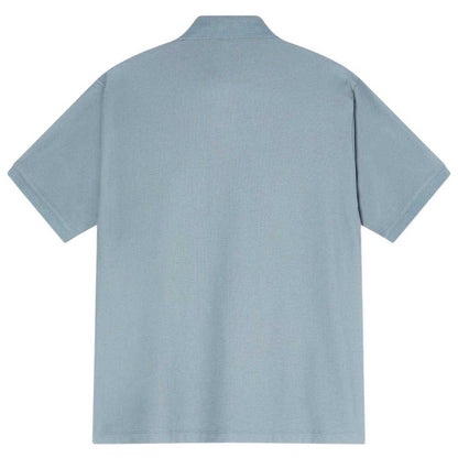 Stormy Sea - Back - Emporio Armani EA7 Mens Pique Polo Shirt