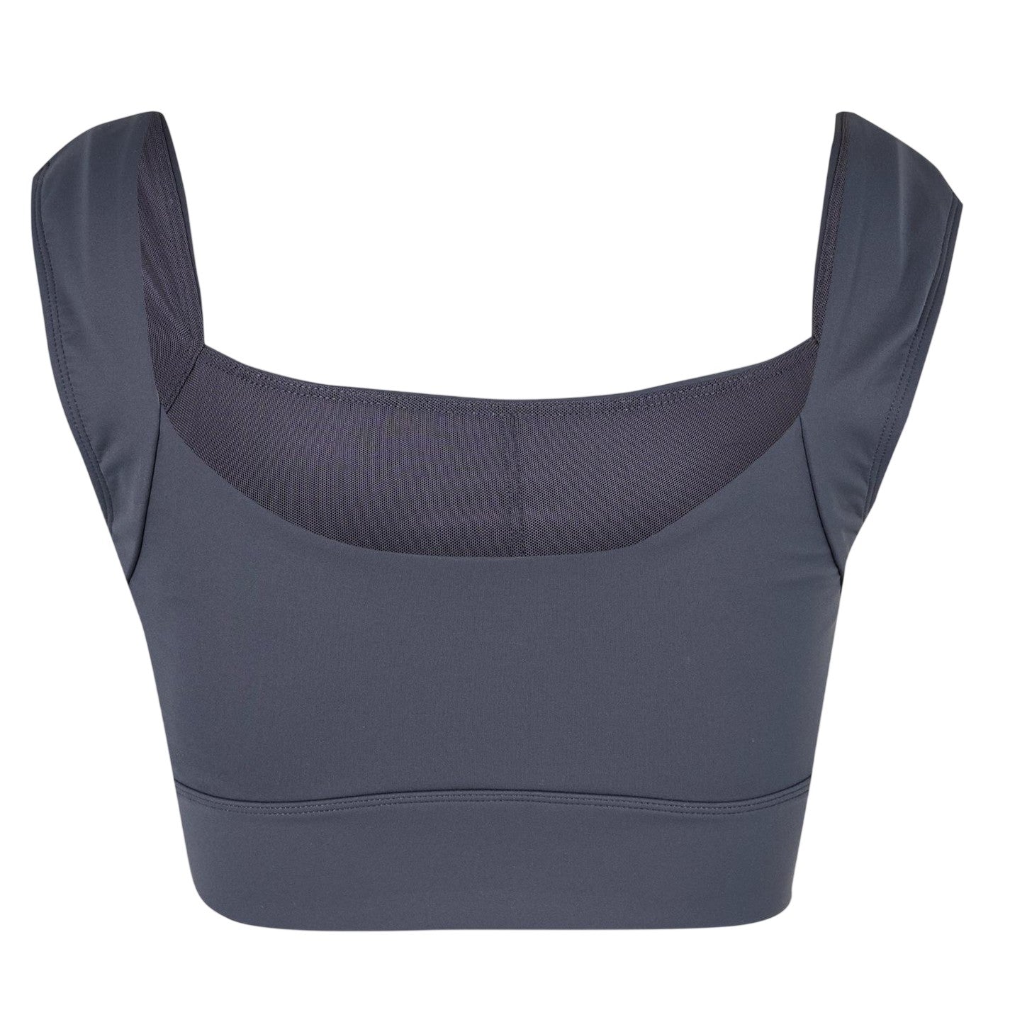 Shark Grey - Back - USA Pro Womens-Ladies Logo Ruched Sports Bra