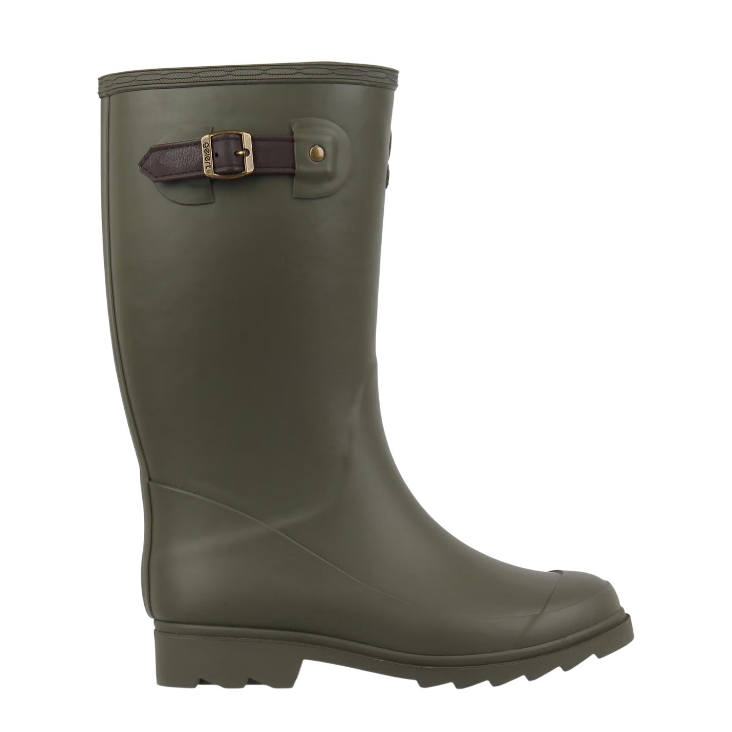 Olive - Front - Gelert Womens-Ladies Faux Fur Lined Wellington Boots