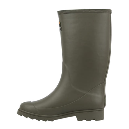 Olive - Side - Gelert Womens-Ladies Faux Fur Lined Wellington Boots