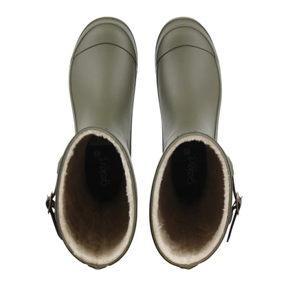 Olive - Lifestyle - Gelert Womens-Ladies Faux Fur Lined Wellington Boots