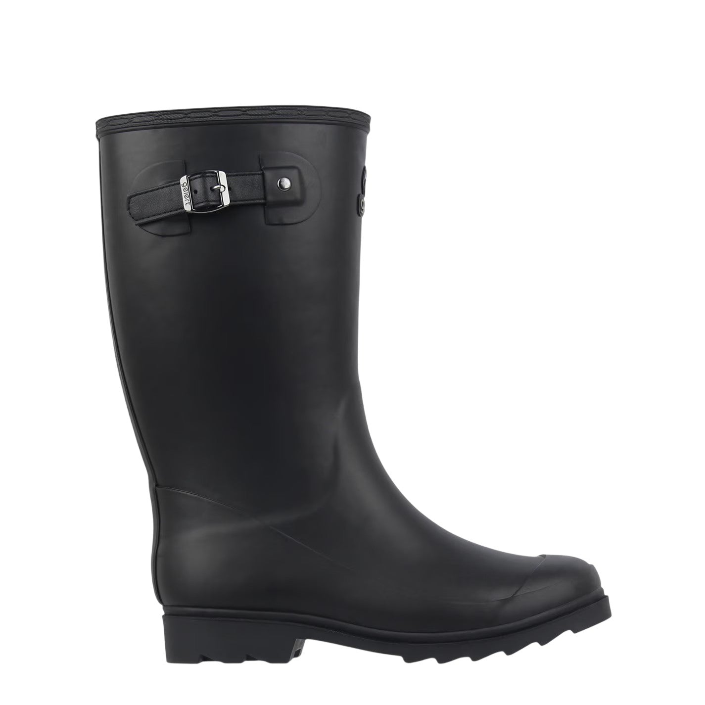 Black - Front - Gelert Womens-Ladies Faux Fur Lined Wellington Boots