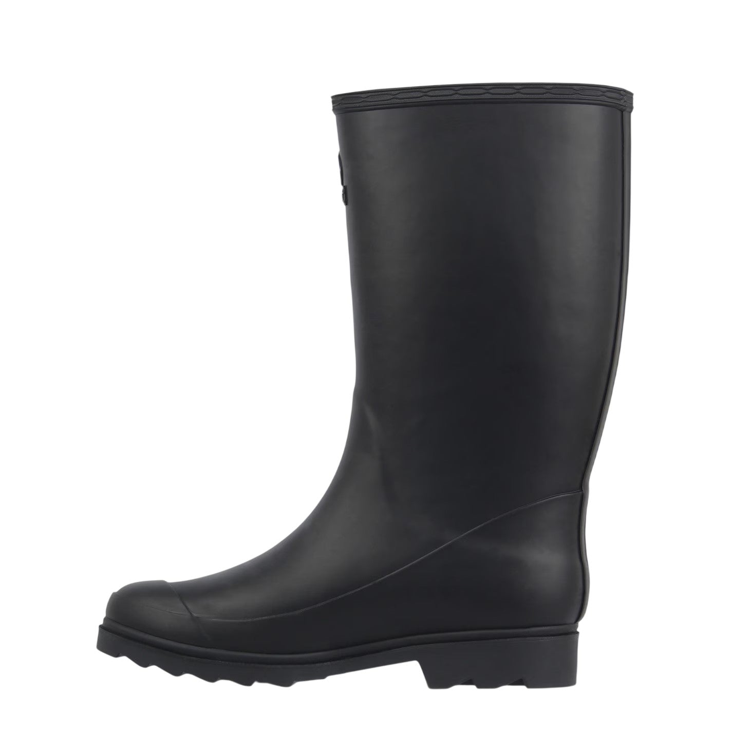 Black - Side - Gelert Womens-Ladies Faux Fur Lined Wellington Boots
