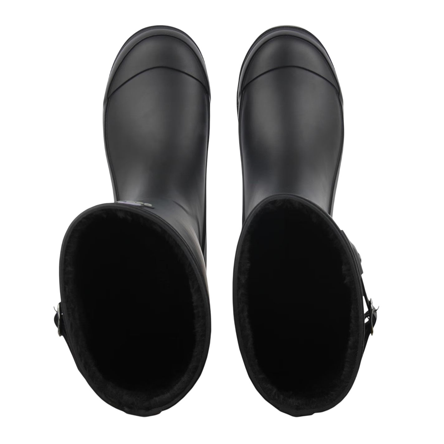 Black - Lifestyle - Gelert Womens-Ladies Faux Fur Lined Wellington Boots