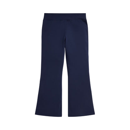 Navy - Back - Ralph Lauren Childrens-Kids Embroidered Logo Flared Leggings