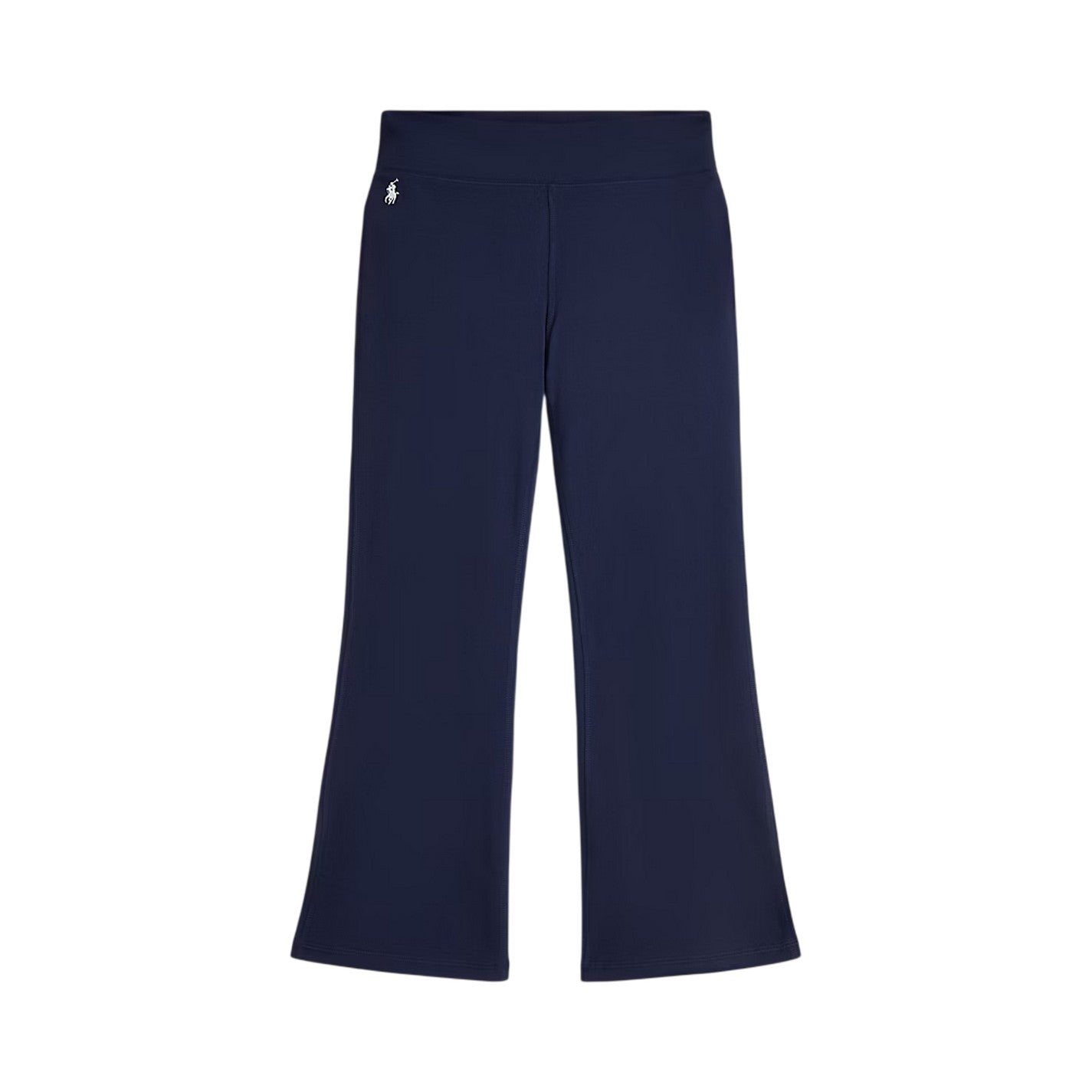Navy - Front - Ralph Lauren Childrens-Kids Embroidered Logo Flared Leggings