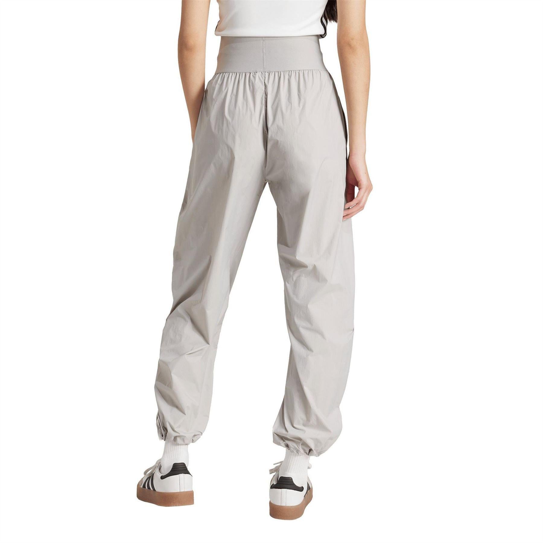 Grey - Back - Adidas Womens-Ladies Originals Fleece Joggers