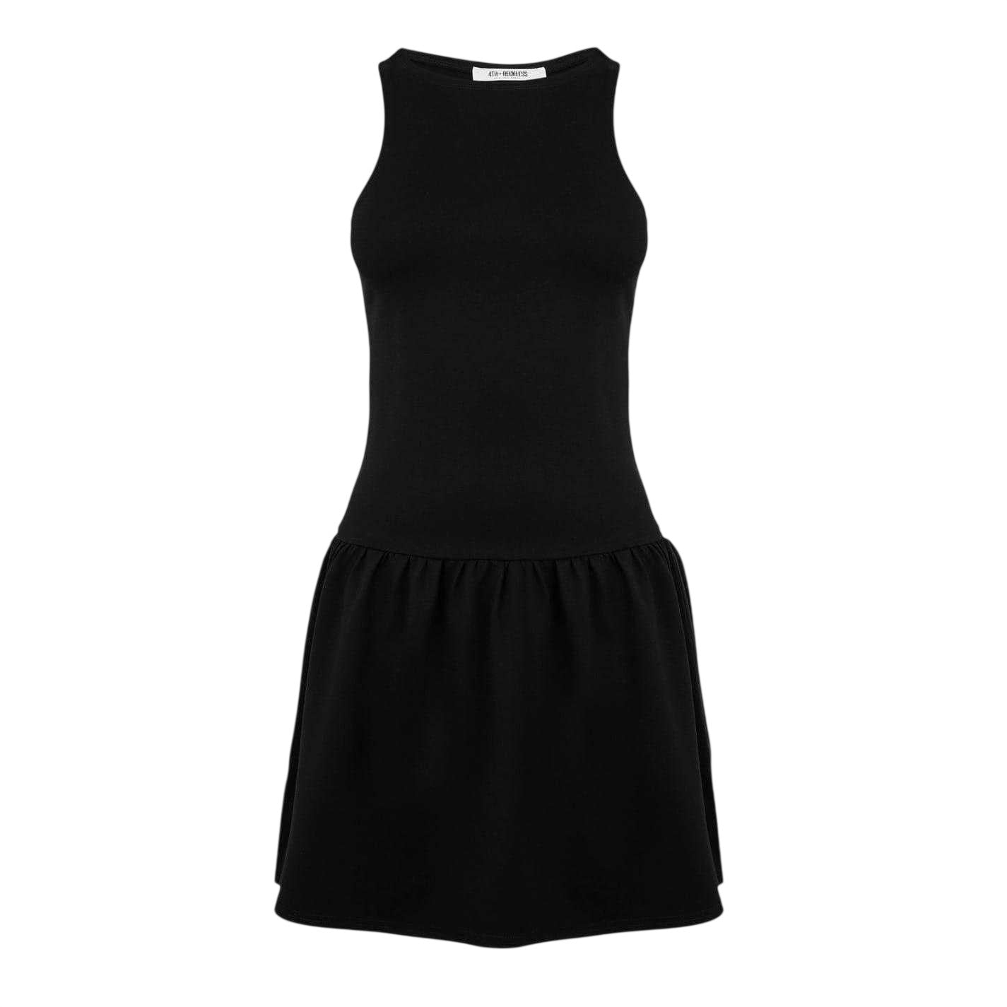 Black - Front - 4th & Reckless Womens-Ladies Shayna Sleeveless Dress