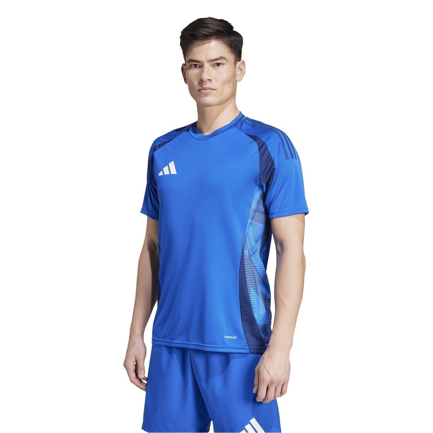 Royal Blue - Side - Adidas Mens Tiro 24 Competition Logo Jersey