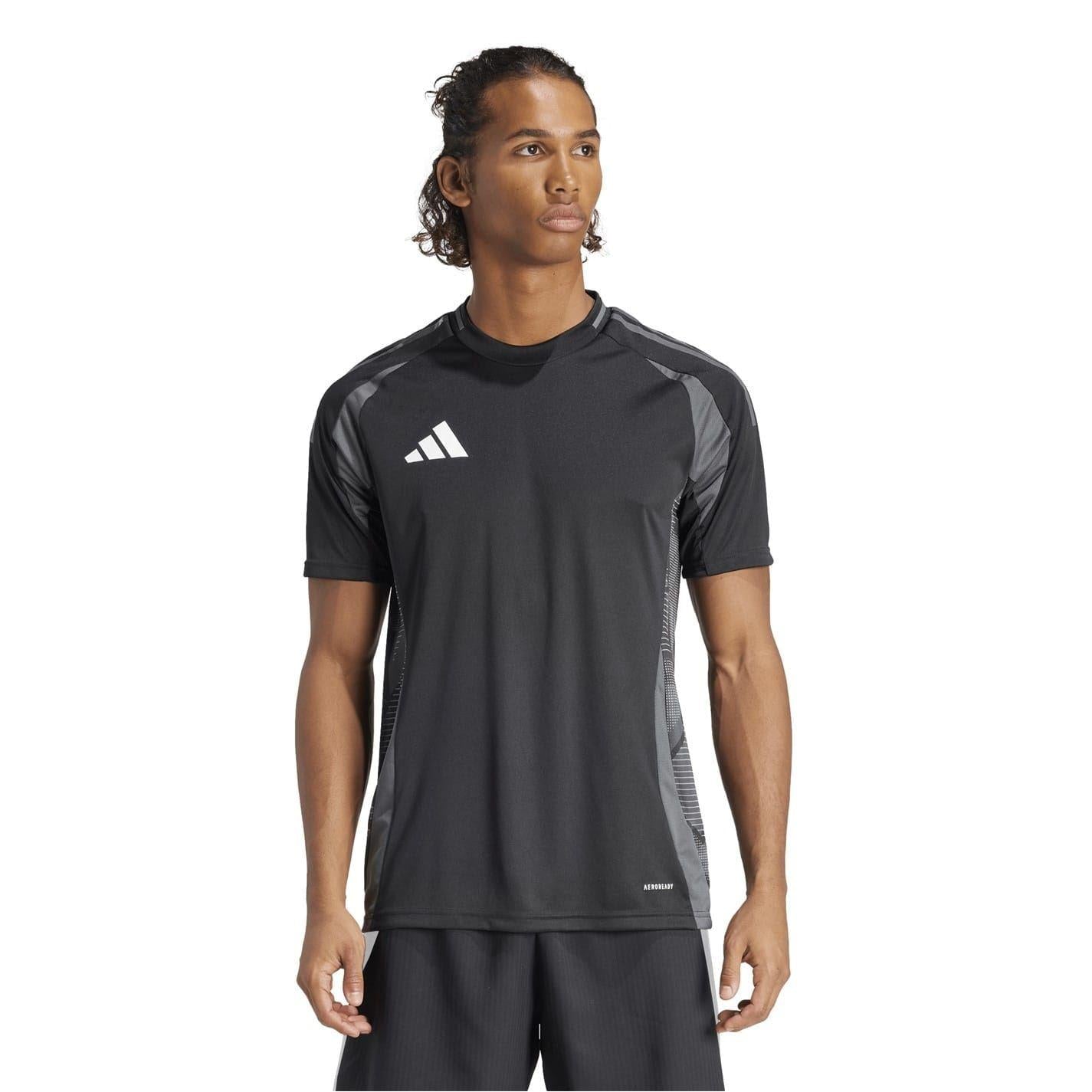 Black - Side - Adidas Mens Tiro 24 Competition Logo Jersey