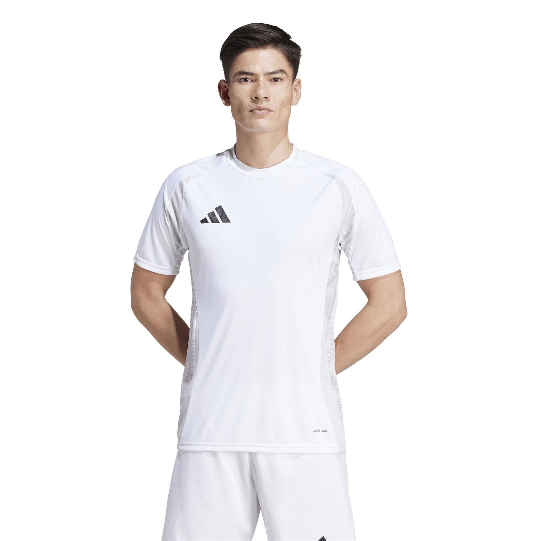 White - Side - Adidas Mens Tiro 24 Competition Logo Jersey