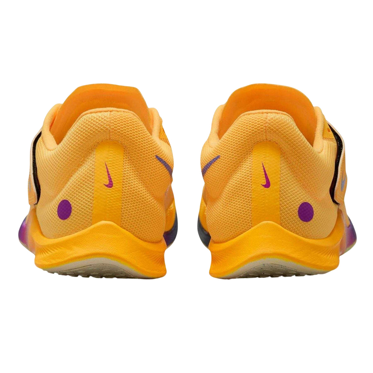 Yellow - Back - Nike Mens Zoom Rival Jump Jump Athletic Shoe Spikes