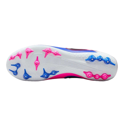 Blue-White-Pink - Side - Nike Mens Tiempo Maestro Academy Firm Ground Football Boots