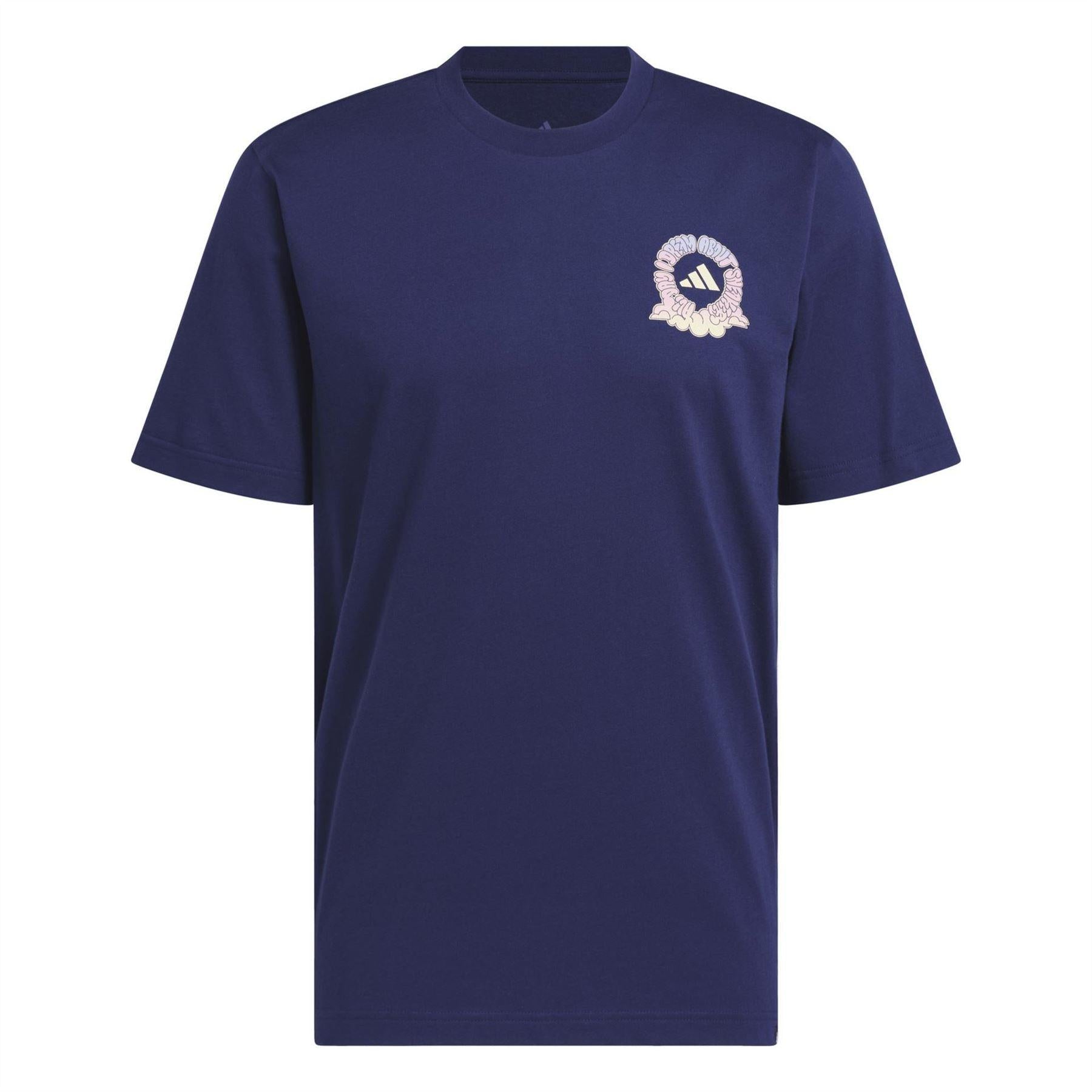 Dark Blue - Front - Adidas Mens Cityscape T-Shirt
