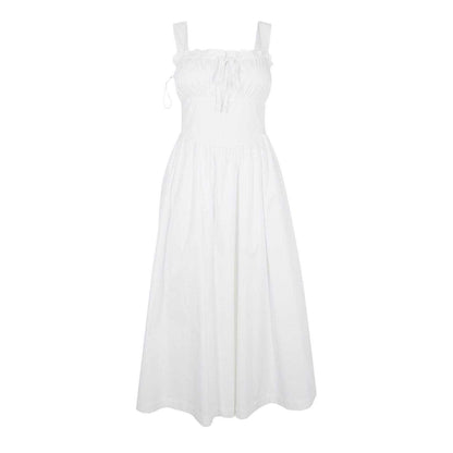 White - Front - Jack Wills Womens-Ladies A-line Midi Dress