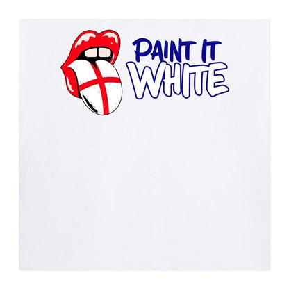 White - Side - AWD Unisex Adult Paint It White England T-Shirt