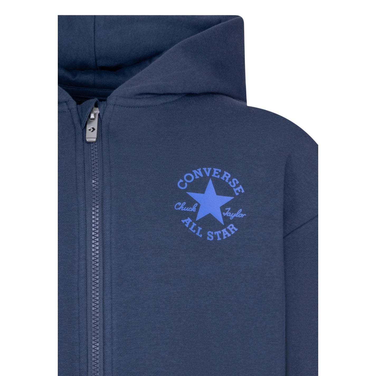 Navy - Side - Converse Boys Core Full Zip Hoodie