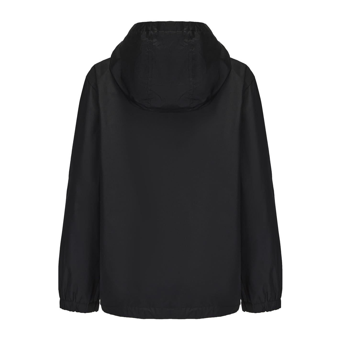 Black - Back - Gelert Childrens-Kids Relaxed Fit Windbreaker